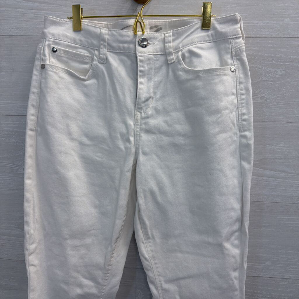 Seven White Denim Straight Leg Jeans 12