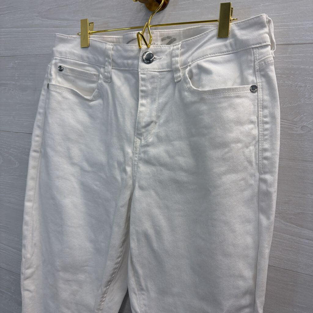 Seven White Denim Straight Leg Jeans 12