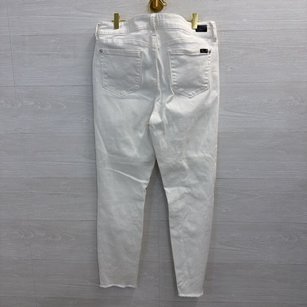 Seven White Denim Straight Leg Jeans 12