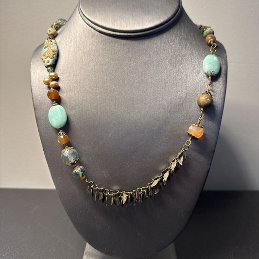 Anne Vaughan Long Stone Necklace