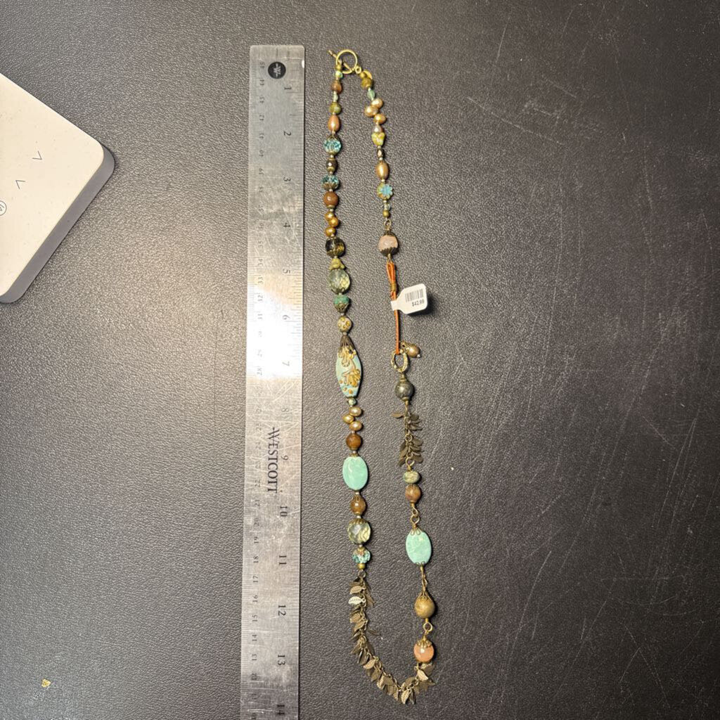 Anne Vaughan Long Stone Necklace