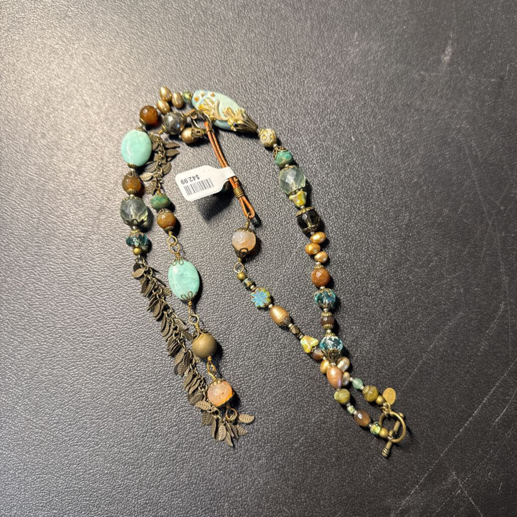 Anne Vaughan Long Stone Necklace