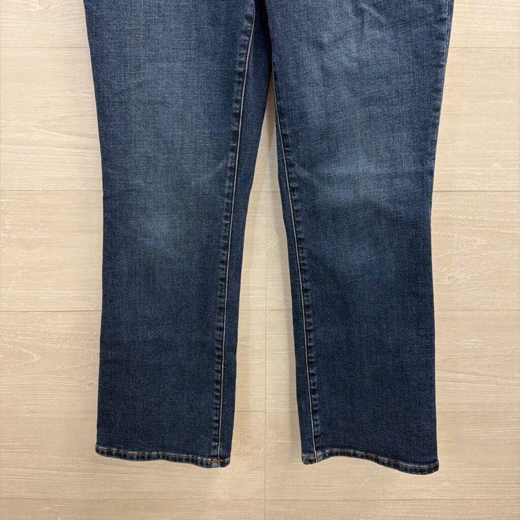 Madewell Dark Wash Mid Rise Kick Out Jeans 27