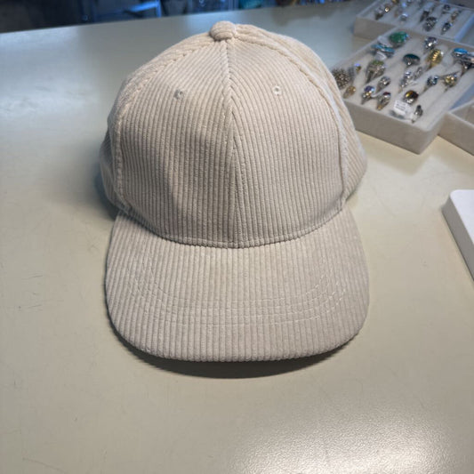 Cream Corduroy Baseball Hat