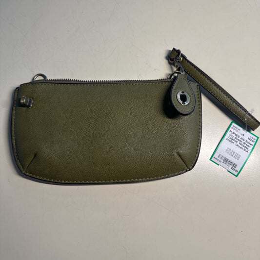 Joy Susan Green Leather Wristlet Wallet