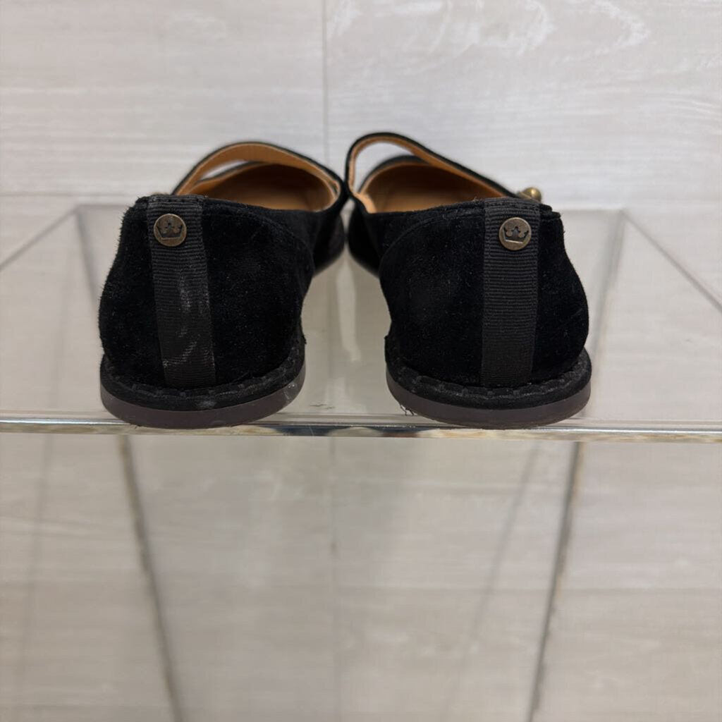 Crown Vintage Black Famela Mary Jane Flats 7.5