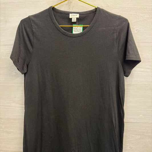 J Crew Black Short Sleeve Shift Dress Medium