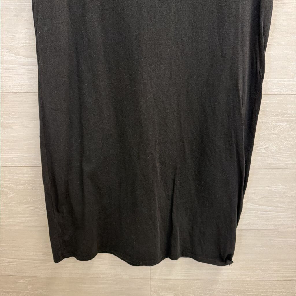 J Crew Black Short Sleeve Shift Dress Medium
