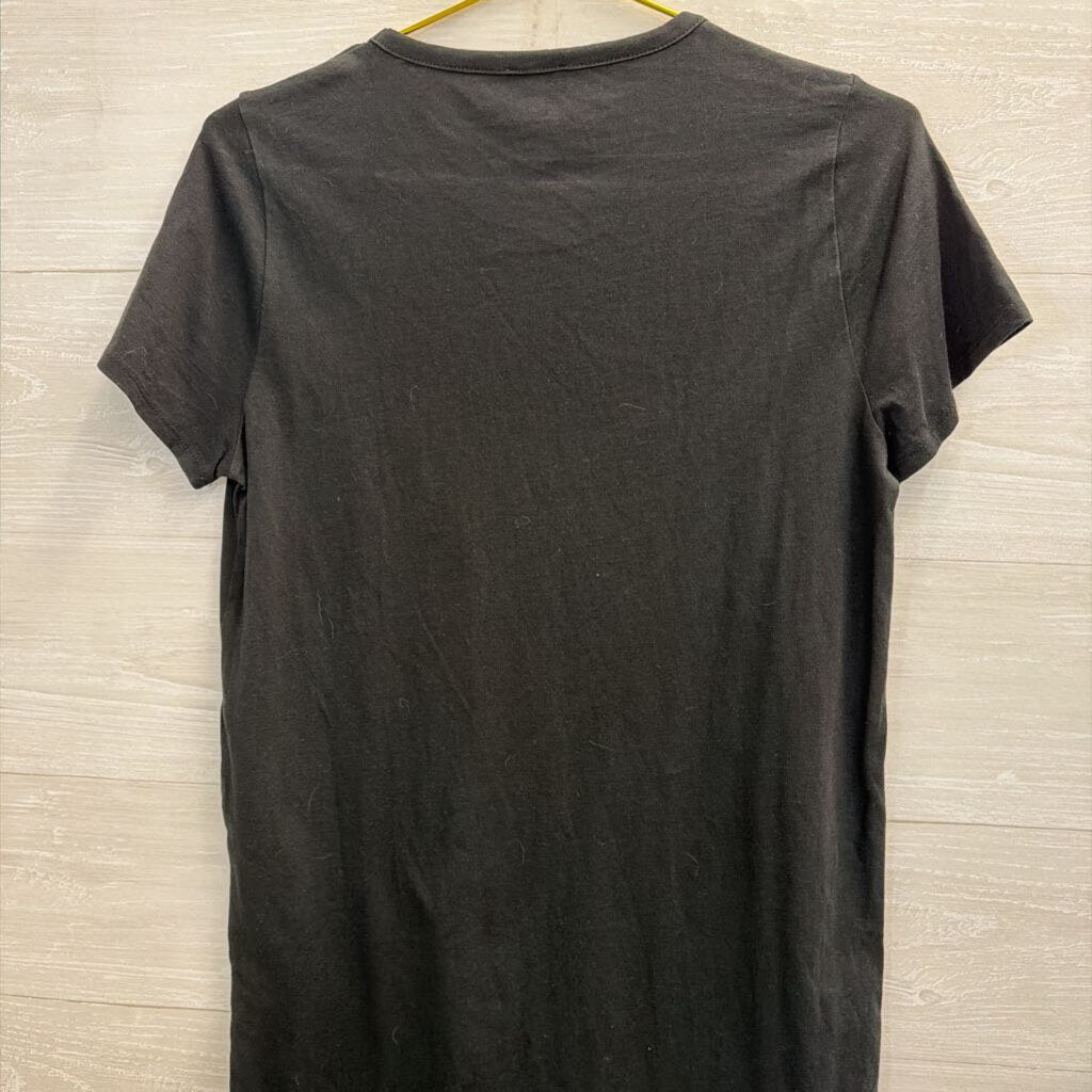 J Crew Black Short Sleeve Shift Dress Medium