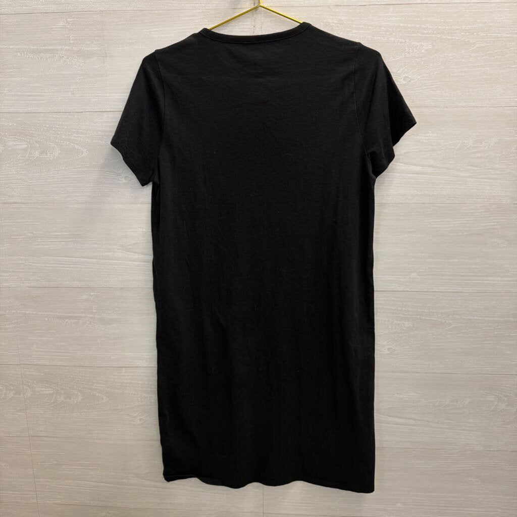 J Crew Black Short Sleeve Shift Dress Medium
