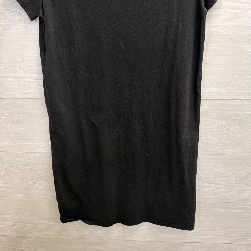 J Crew Black Short Sleeve Shift Dress Medium