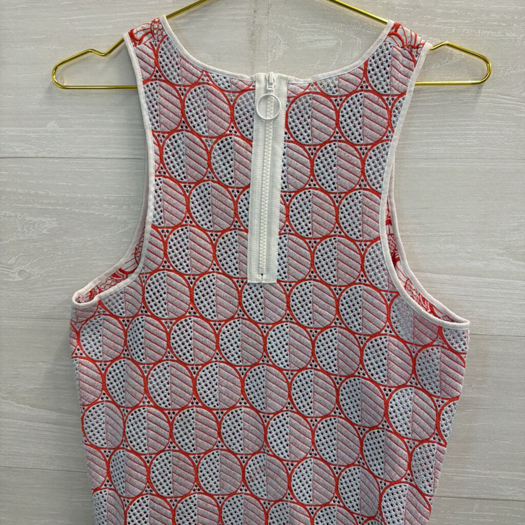 J Crew Blue/ Red Embroidered Print Tank Top 6