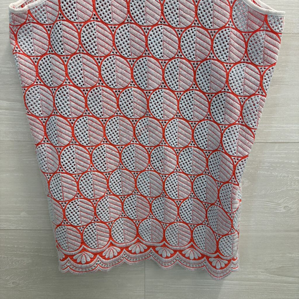 J Crew Blue/ Red Embroidered Print Tank Top 6