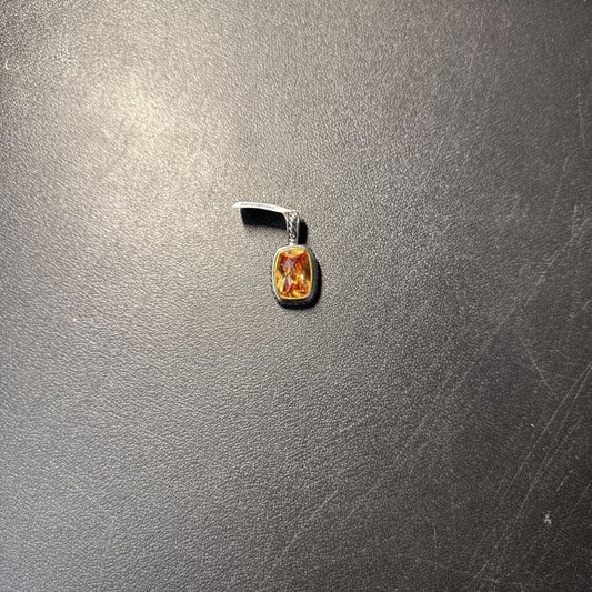 Silver/Citrine Colored Pendant