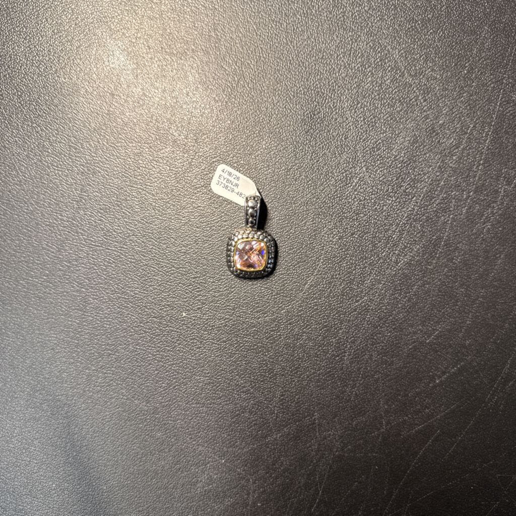 Silver/Pink Colored Pendant