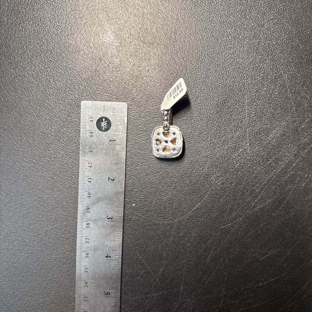 Silver/Pink Colored Pendant