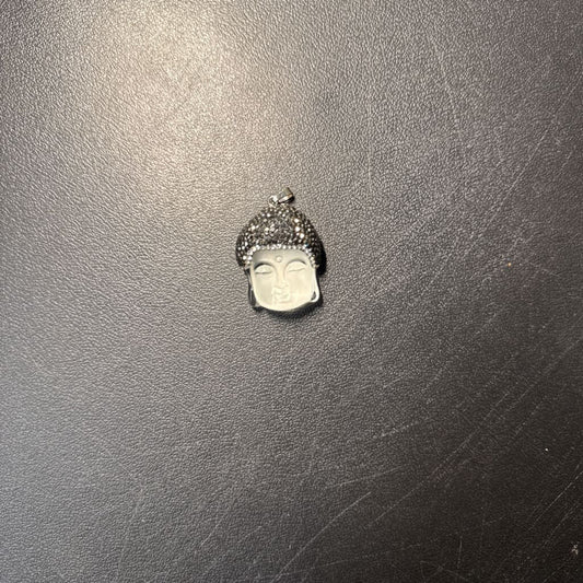Buddha Head Shaped Glass Pendant