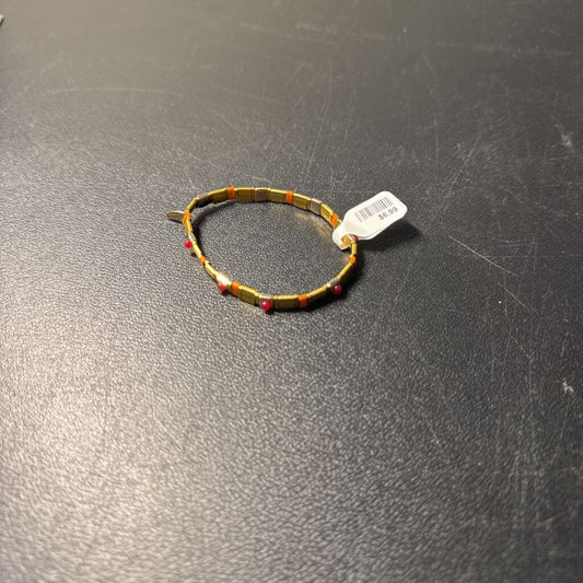Serefina Gold/Orange Stretch Bracelet