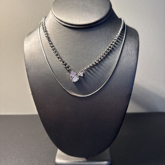 Silver Layered Necklaces