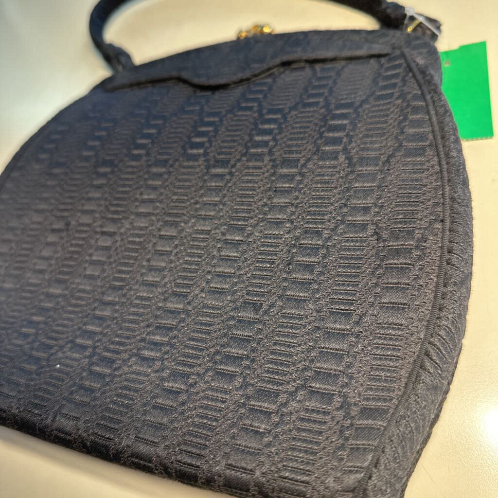 Vintage Lewis Black Textured Print Purse