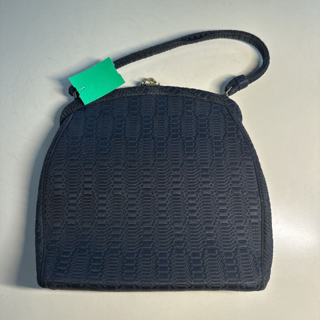 Vintage Lewis Black Textured Print Purse