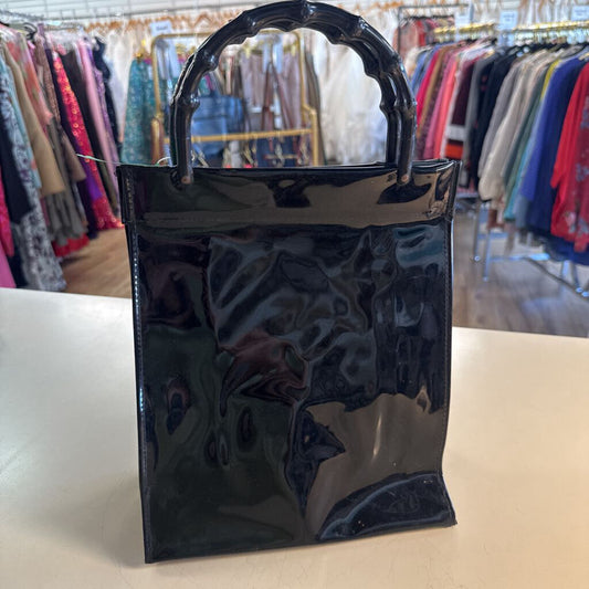 Vintage Black Patent Leather Purse
