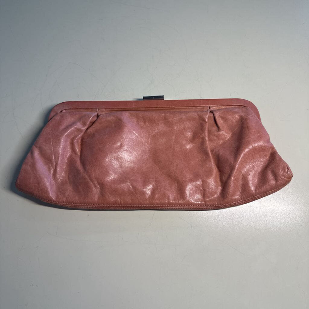 Hobo Pink Leather Clutch Purse