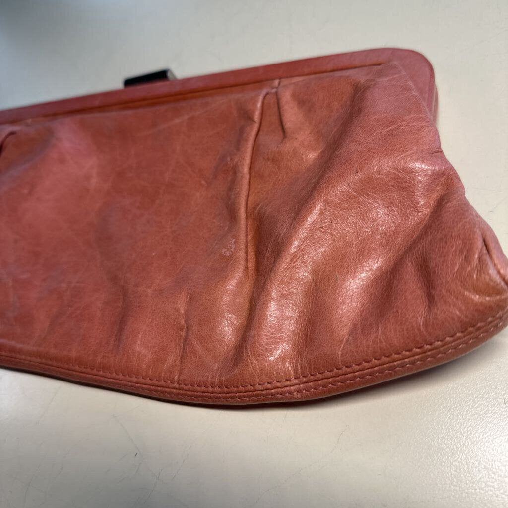 Hobo Pink Leather Clutch Purse