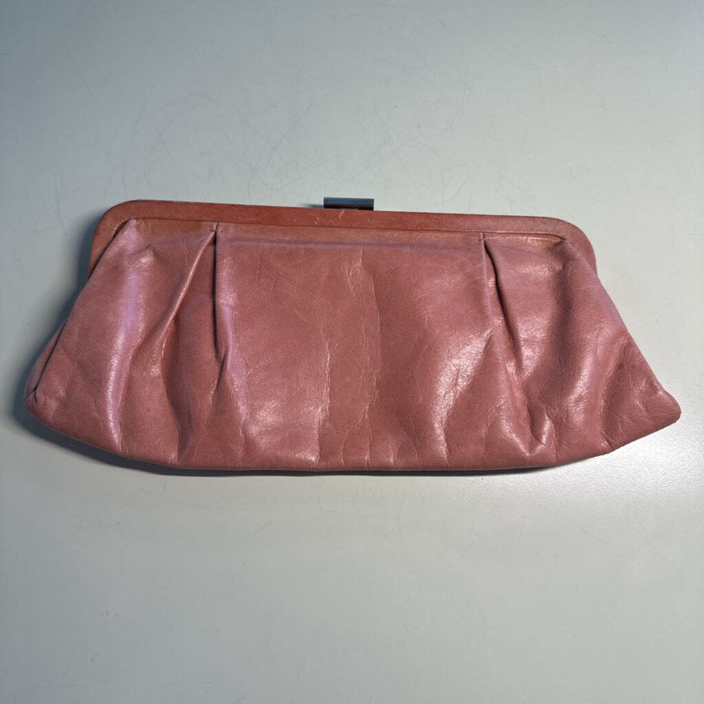 Hobo Pink Leather Clutch Purse