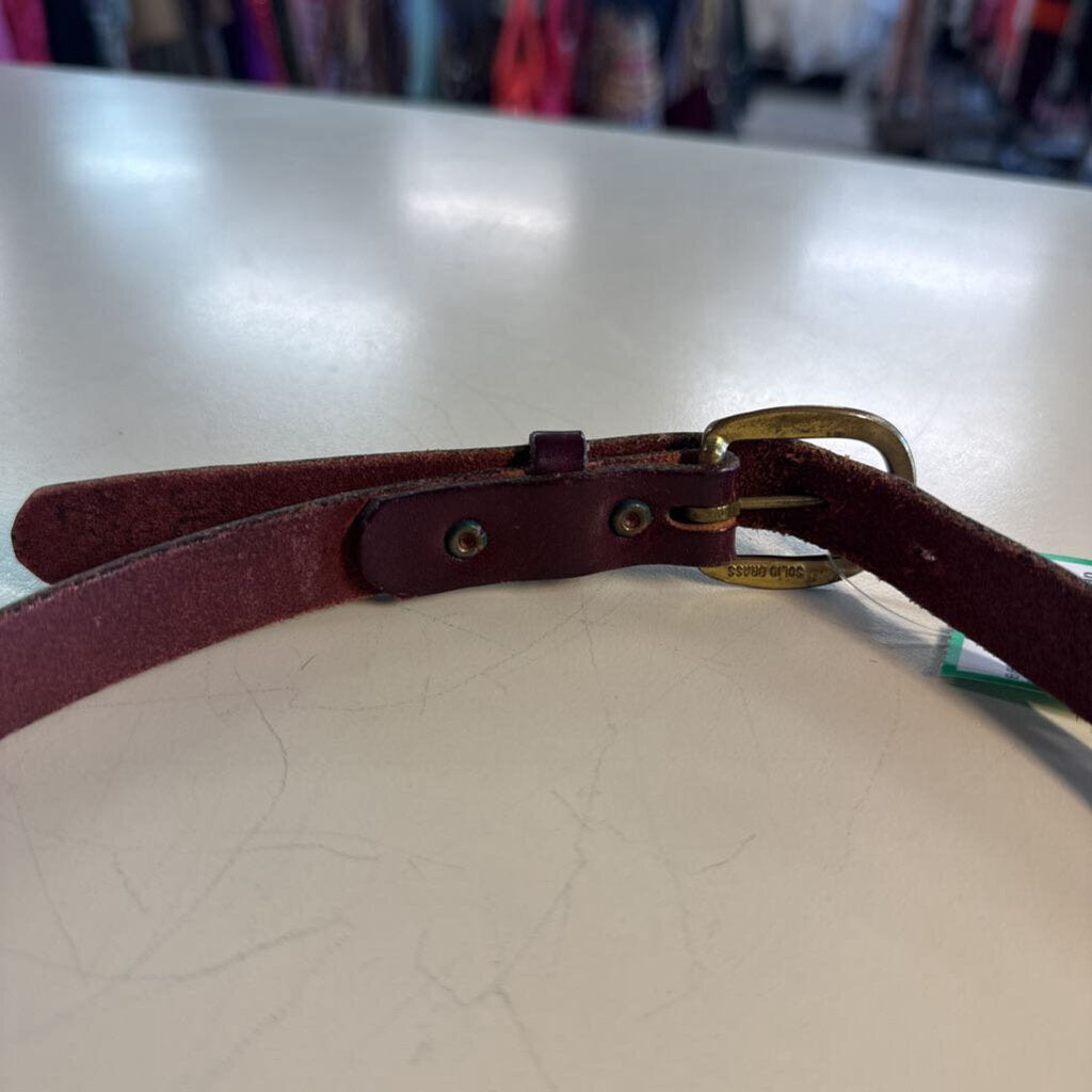 Leather Man Ltd Brown Leather Belt Extra Small