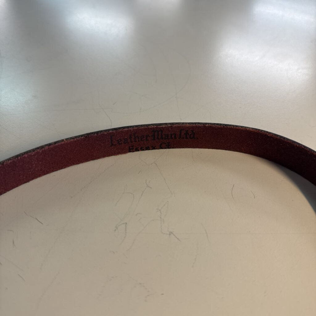Leather Man Ltd Brown Leather Belt Extra Small
