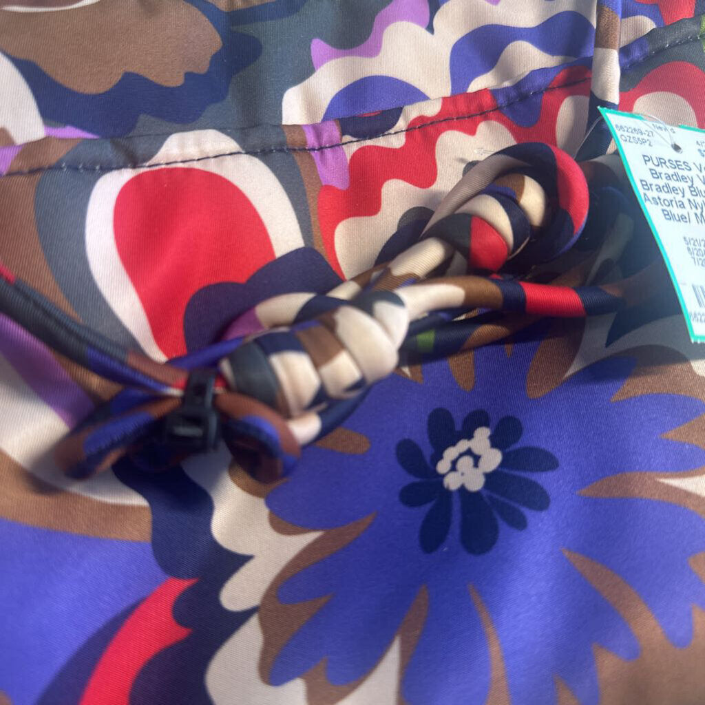 Vera Bradley Blue/ Multi Astoria Nylon Purse