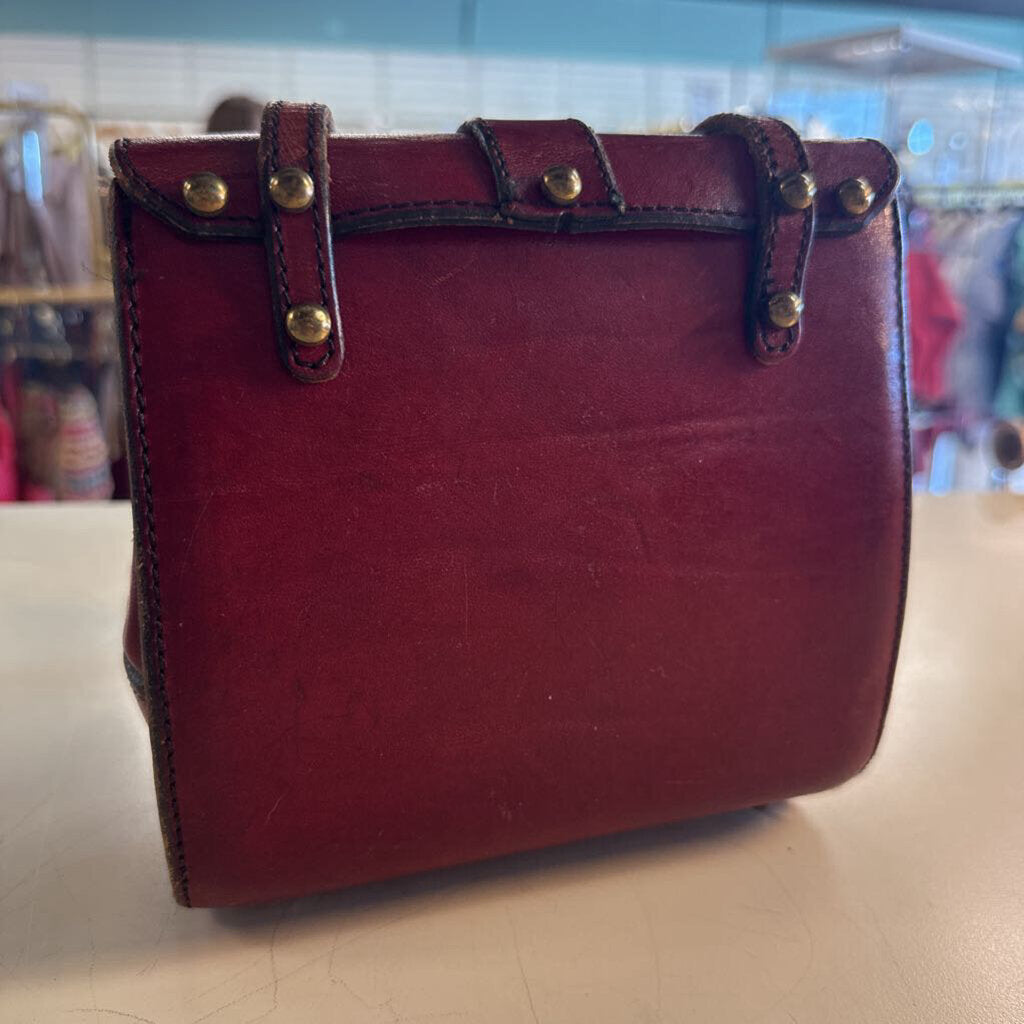Vintage Marcolino John Romain Red Leather Small Purse