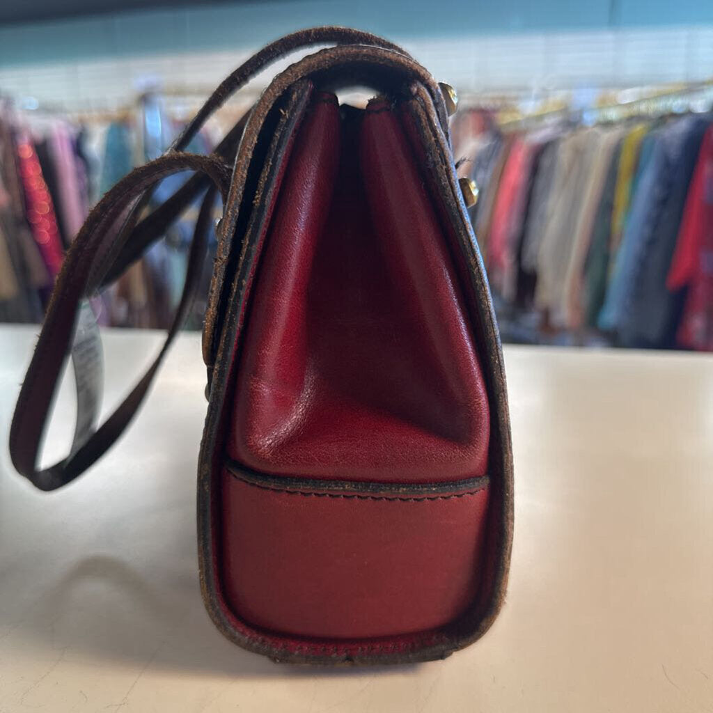 Vintage Marcolino John Romain Red Leather Small Purse
