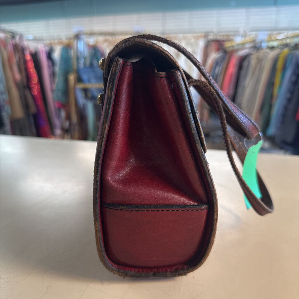 Vintage Marcolino John Romain Red Leather Small Purse