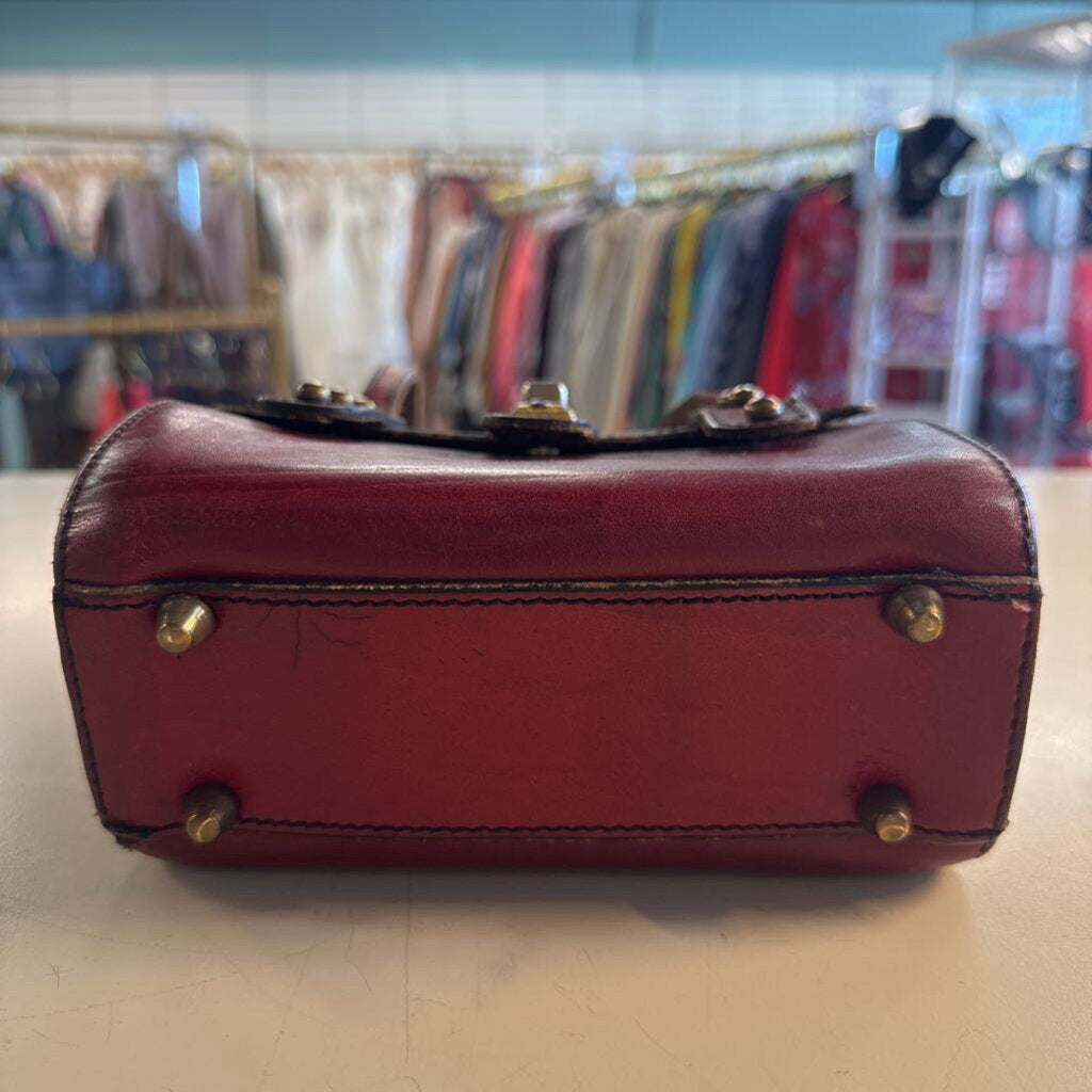 Vintage Marcolino John Romain Red Leather Small Purse
