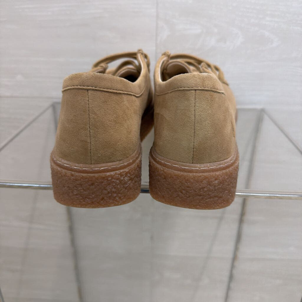 Hush Puppies Beige Suede Bridget Platform Shoes 11
