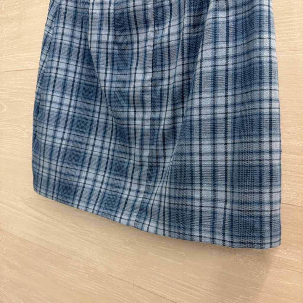 Brandy Melville Blue Plaid Mini Skirt Extra Small