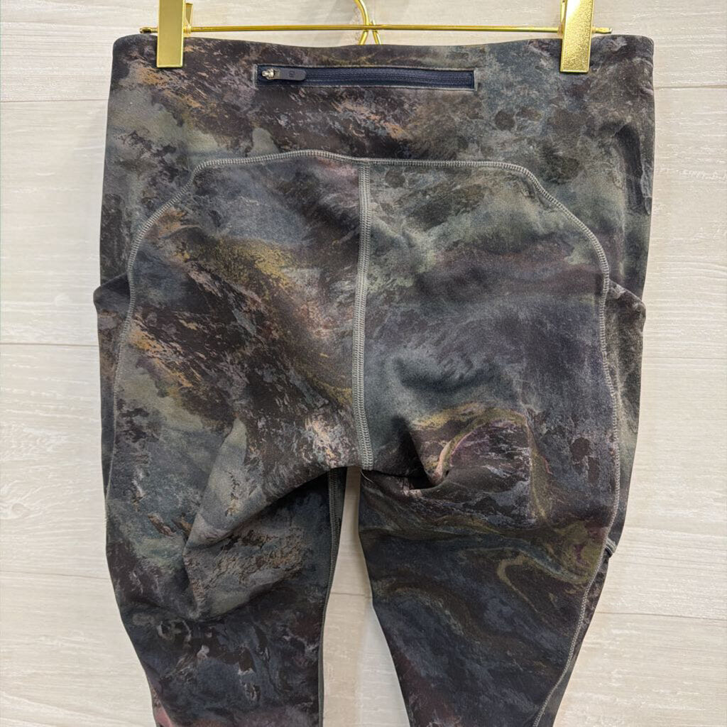 Lululemon Grey/ Multi Print Cropped Leggings 6