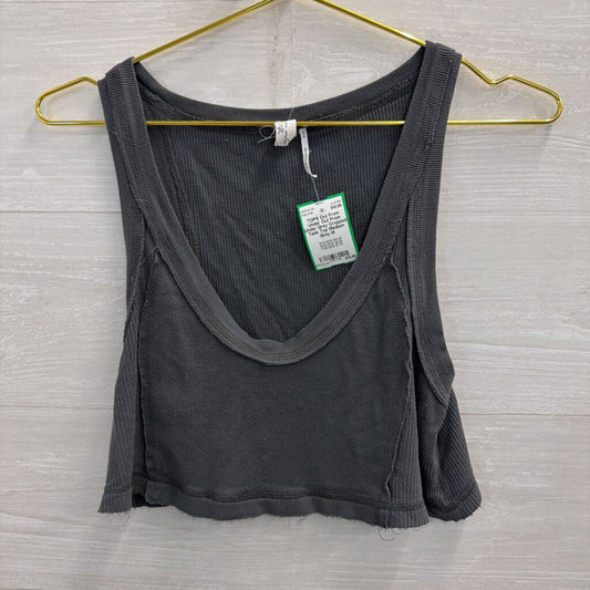 Out From Under Grey Cropped Tank Top Medium
