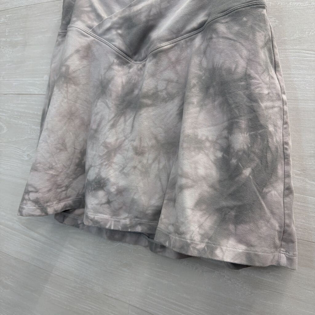 Pink Grey Print Skort Medium