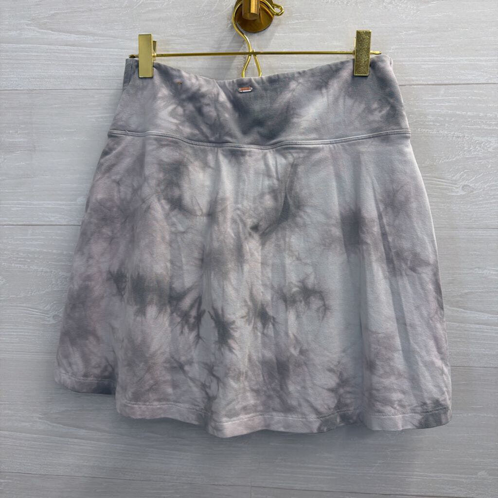 Pink Grey Print Skort Medium
