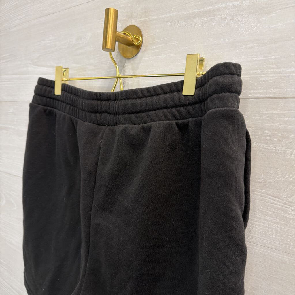 Puma Black Cotton Pull On Shorts Large