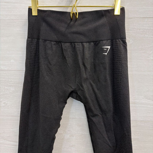 GymShark Black Textured Athletic Leggings Small