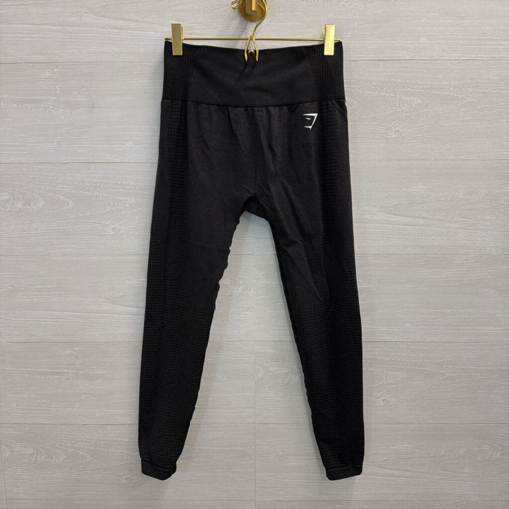 GymShark Black Textured Athletic Leggings Small