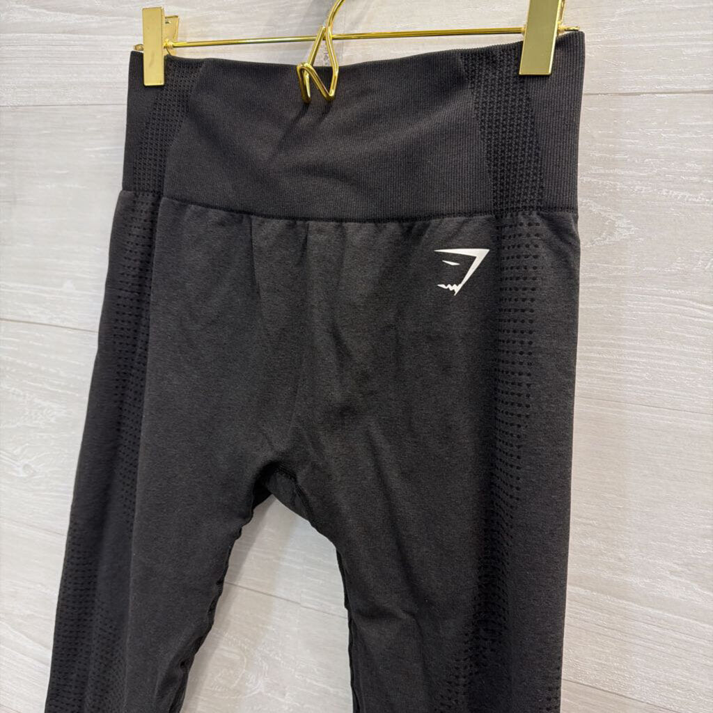 GymShark Black Textured Athletic Leggings Small