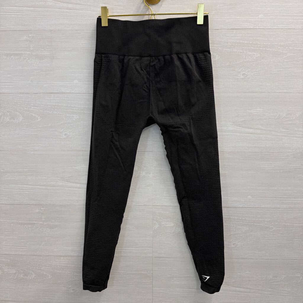 GymShark Black Textured Athletic Leggings Small