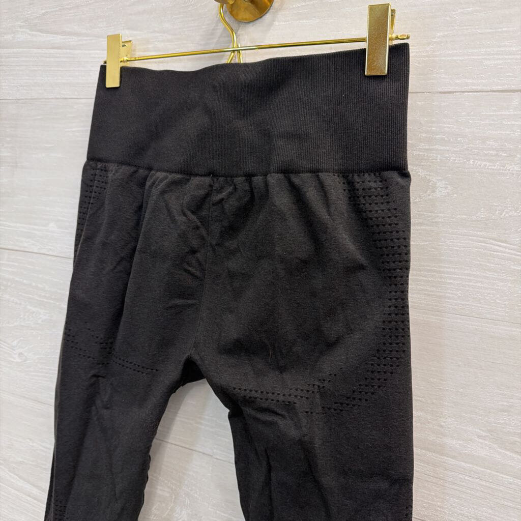 GymShark Black Textured Athletic Leggings Small