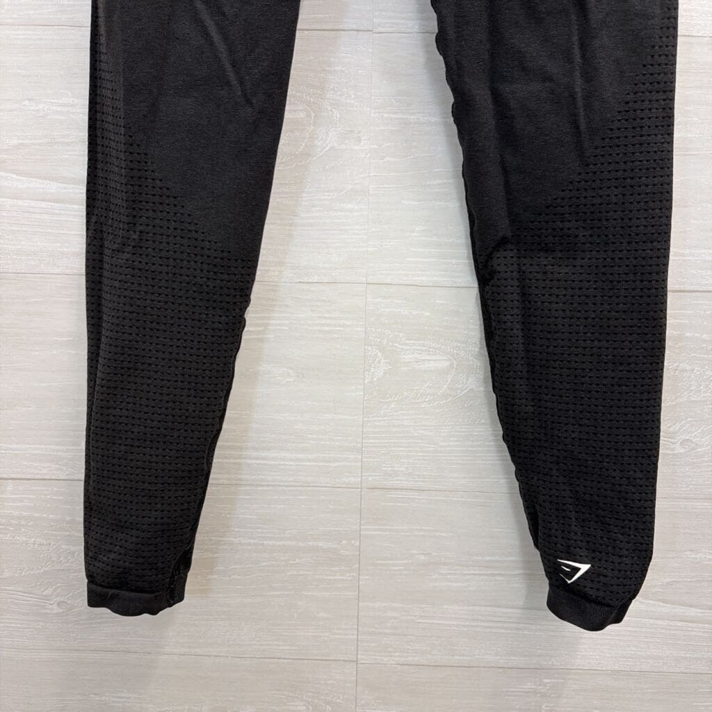 GymShark Black Textured Athletic Leggings Small
