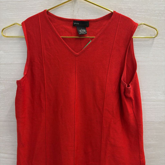 Grace Elements Red Tank Top Small